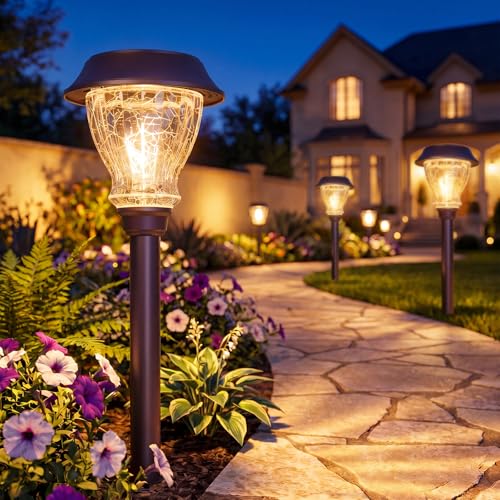Solar Pathway Lights Outdoor (8 Count)