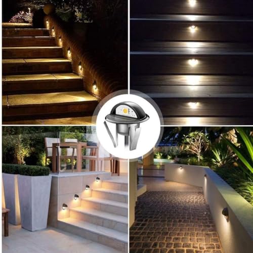 LED Step Lights Low Voltage IP65 Waterproof Recessed LED Deck Lighting (10 Count)