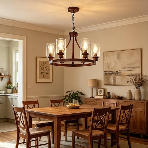 Farmhouse Wood Chandelier (72 Count)