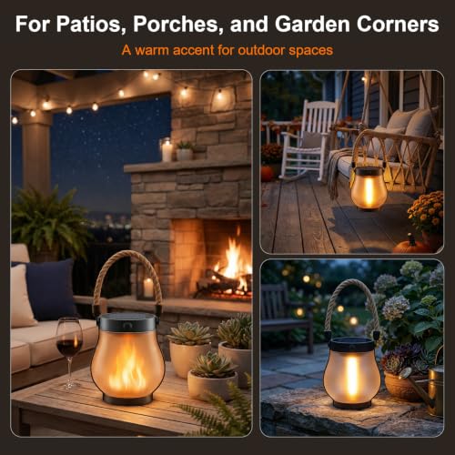 Solar Lanterns Outdoor Waterproof 2 (2 Count)
