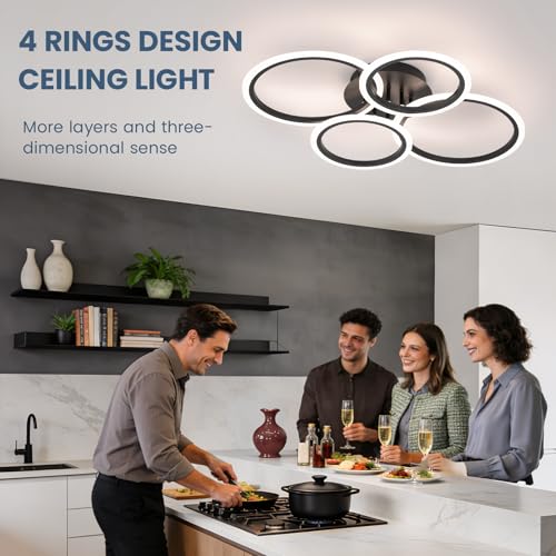 Black Modern Ceiling Light