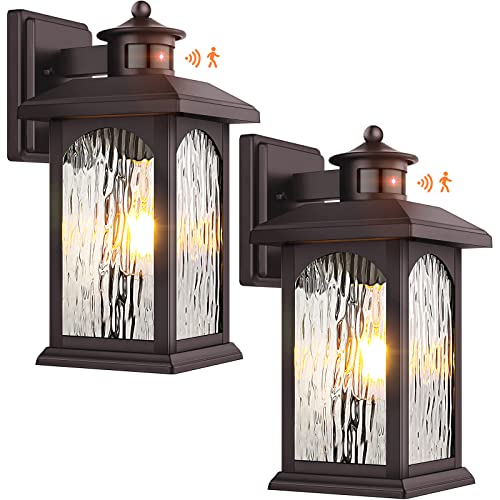 Motion Sensor Outdoor Wall Lights (2 Count)