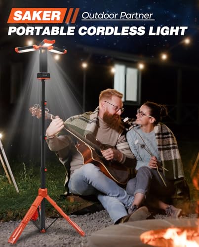 Portable Camping Light with Stand 12000mAh 73.2" Work Light LD10