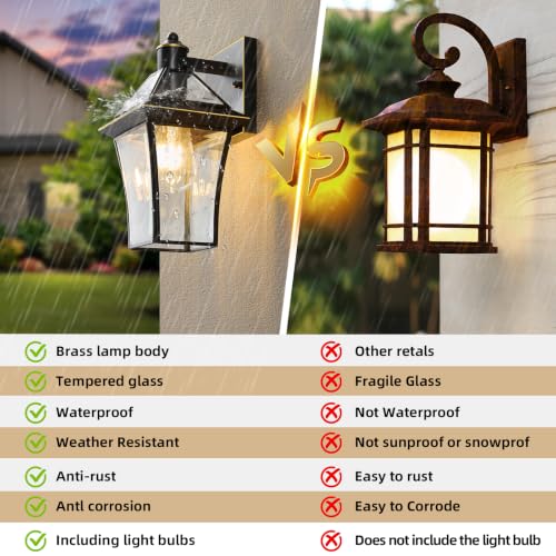 Oil Rubbed Bronze Outdoor Wall Sconces (2 Count)