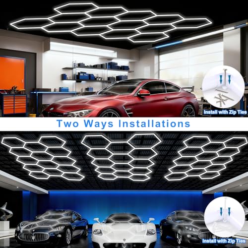 Hexagon LED Garage Light