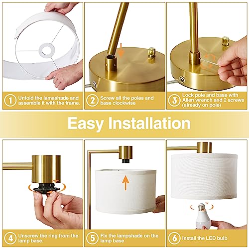 Gold Table Lamp Set of 2 (2 Count)