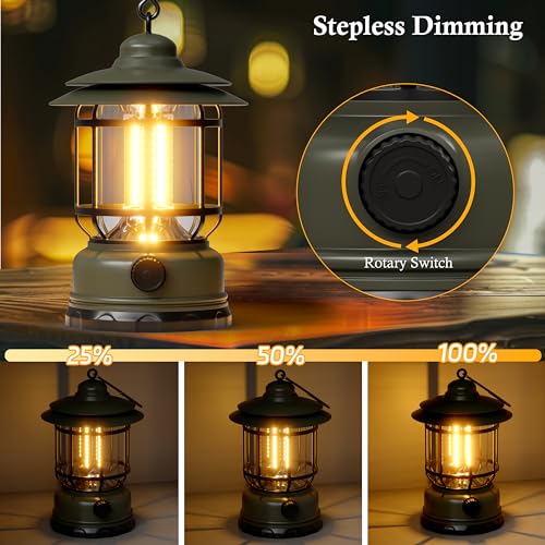 Camping Lanterns Battery Powered Rechargeable Lights (3 Count)
