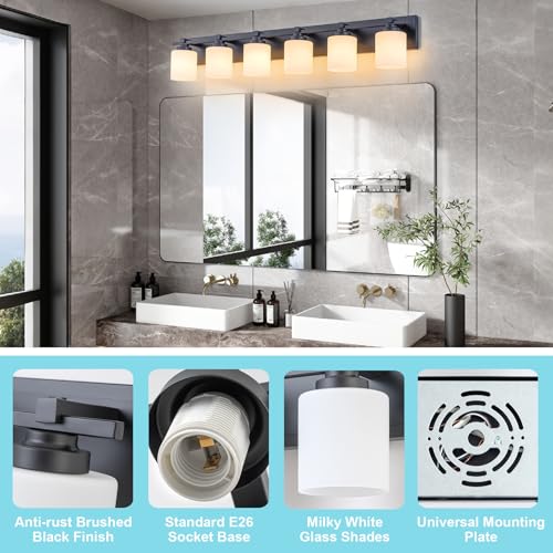 Modern Bathroom Light Fixtures Over Mirror