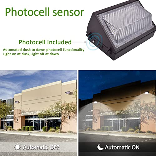 LED Wall Pack Light with Dusk to Dawn Photocell (2 Count)