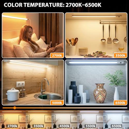 24 inch COB LED Under Cabinet Lighting with Memory Function (24inch-1Pack)