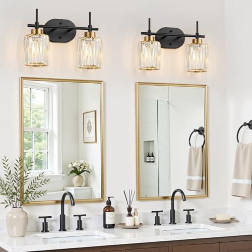 Modern Crystal Bathroom Vanity Light Fixtures