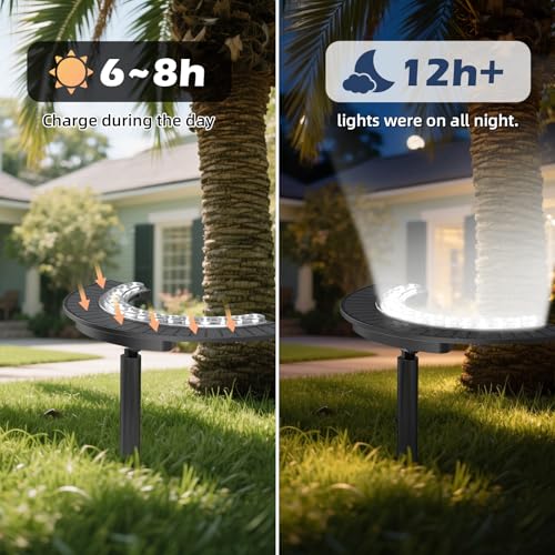 Wireless Solar Palm Tree Lights Outdoor
