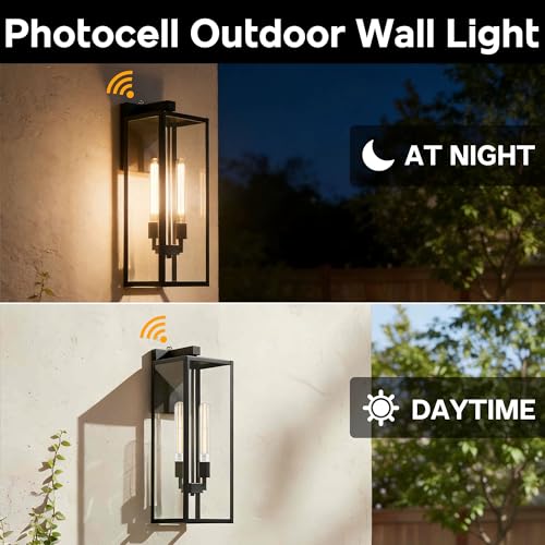 1 Pack 25 Inch Large Outdoor Wall Light Dusk to Dawn