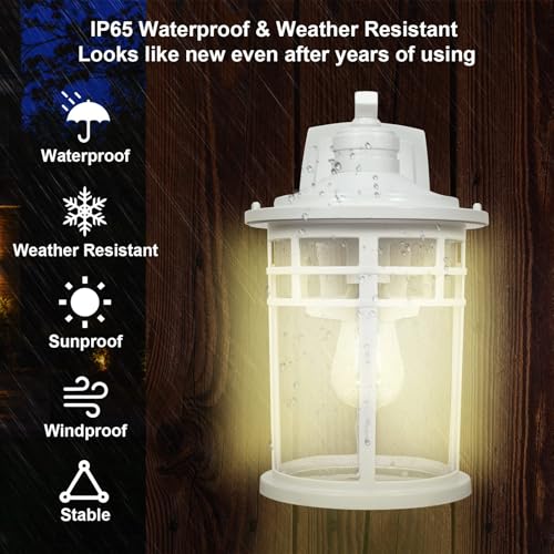 2 Pack Large Outdoor Porch Lights Wall Mount