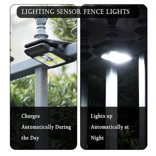 2 Pack Clip On Solar Lights Outdoor Waterproof (2 Count)