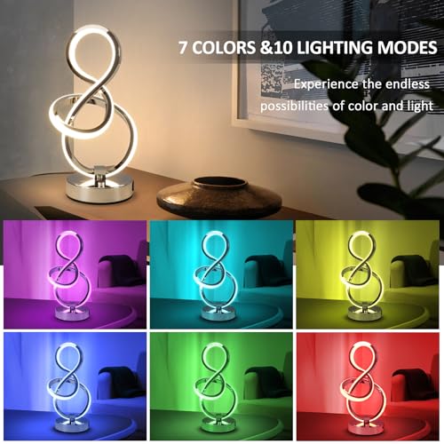 Modern Spiral Table Lamp