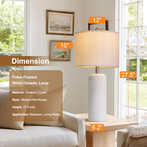 27.5'' Tall Table Lamps for Living Room Set of 2 (2 Count)