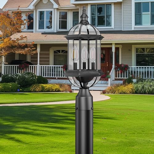 3 Light Lantern Post Lights Outdoor Lamp Post Light Fixture