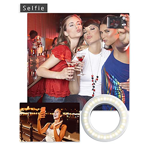 Selfie Ring Light Rechargeable Portable Clip