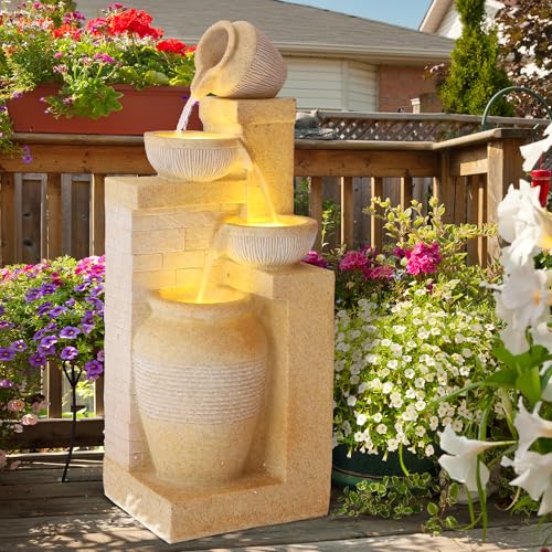 4 Tier Outdoor Indoor Water Feature Fountain