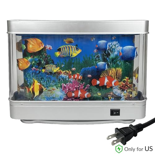 Fake Motion Fish Tank Mini Aquarium