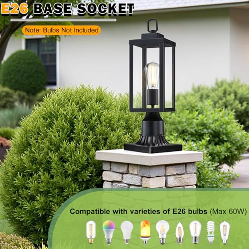 Outdoor Post Light Fixture (2 Count)