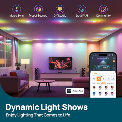 Matter BR30 Smart Light Bulbs (4 Count)