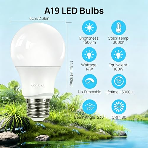 A19 LED Light Bulb (5 Count)