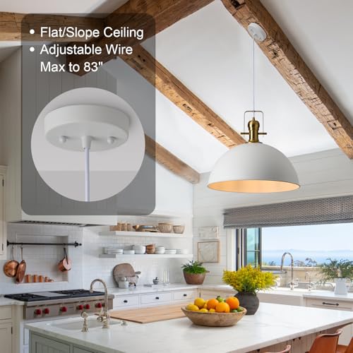 18 Inch White Farmhouse Pendant Lights