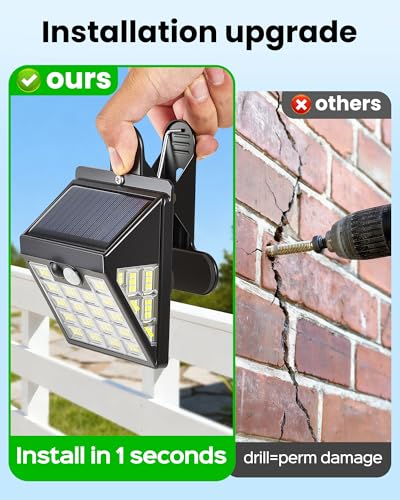 160LEDs Clip on Solar Lights Outdoor