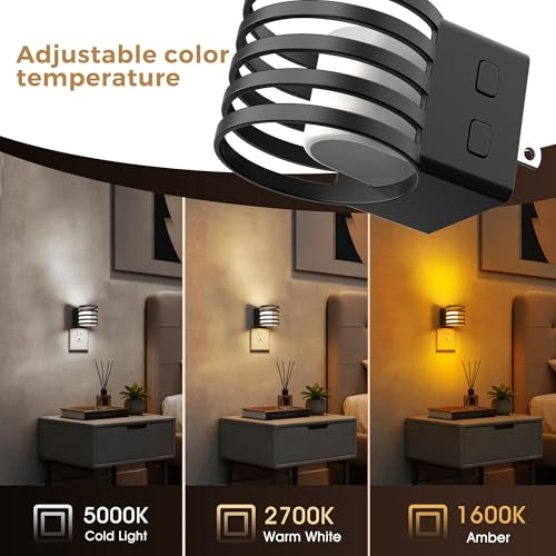 Night Light 4 Pack 3CCT Night Lights Plug into Wall (4 Count)