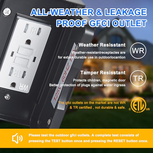 Porch Lights with GFCI Outlet