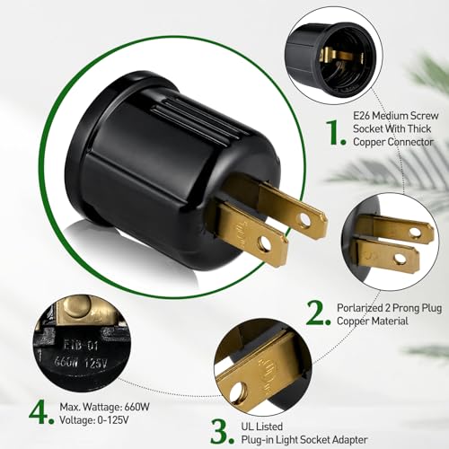 Outlet to Socket Adapter (2 Count)
