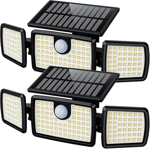 Solar Flood Lights Outdoor (2 Count)