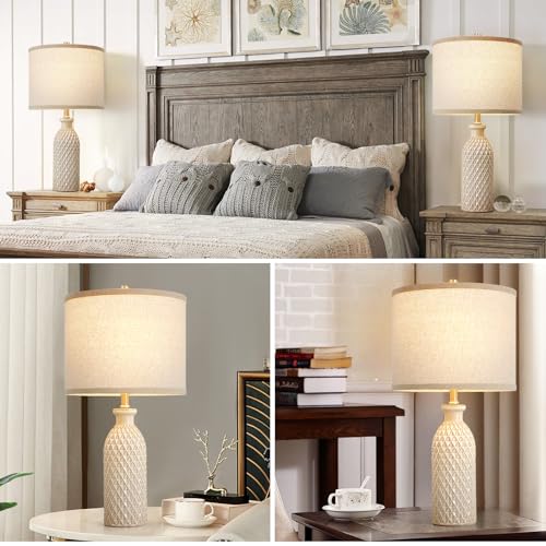 Modern Ceramic Table Lamp Set of 2 (2 Count)