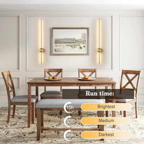 Battery Operated Modern Wall Sconce Set of Two (2 Count)