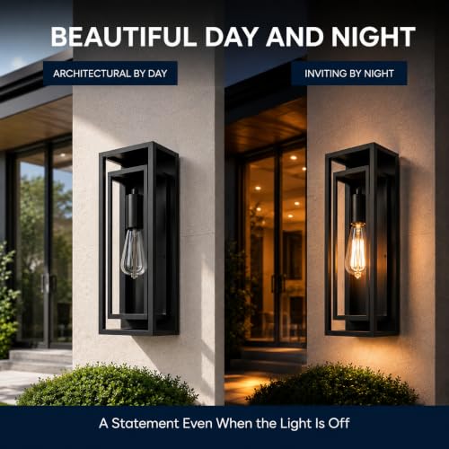 18 Inch 8 Pack Outdoor Wall Lantern Light Fixture (3 Count)