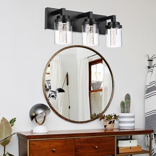 3 Light LED Bathroom Light Fixtures Over Mirror 5 Color Temperature
