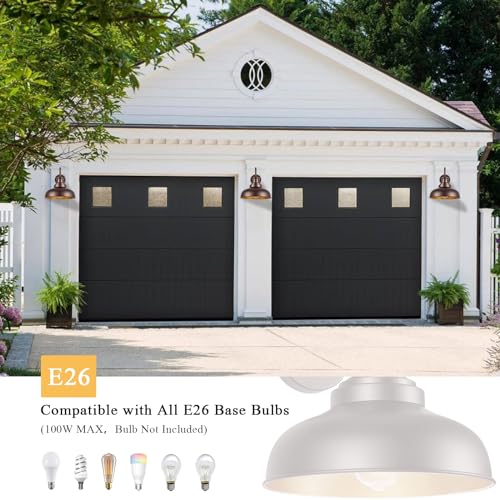 Outdoor Barn Light Outdoor Wall Sconce Farmhouse Exterior Wall Mount Light Vintage Wall Lighting Fixture Industrial Bronze Lantern for Porch