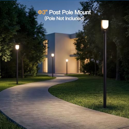 Glass Outdoor Post Lights Hard Wired