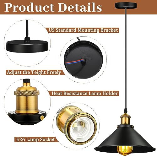 12 Pcs Industrial Pendant Light (12 Count)