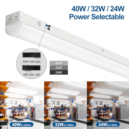 4FT LED Linear Light Fixture 4Pack (4 Count)
