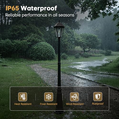 Outdoor Solar Lamp Post Light