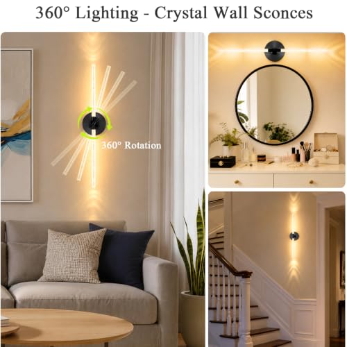 10000mAh Battery Operated Wall Sconce Lights Set of 2 (2 Count)