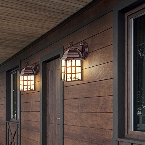2 Pack Dusk to Dawn Outdoor Lighting Fixture (2 Count)