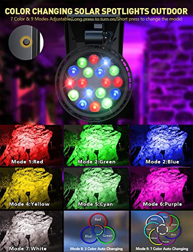Solar Spot Lights Outdoor (4 Count)