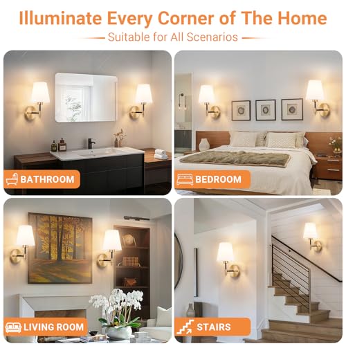 Peel and Stick Wall Sconces (2 Count)