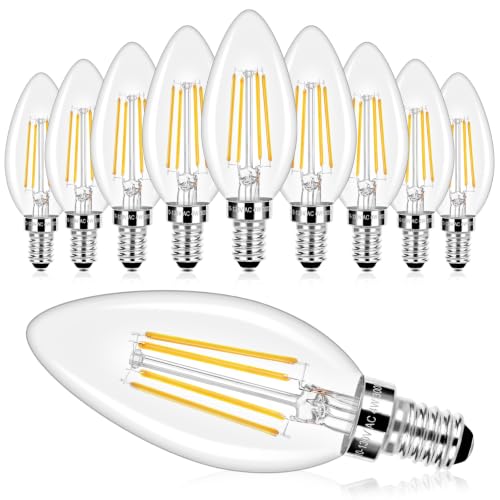 E12 LED Candelabra Bulbs 40 Watt Equivalent (10 Count)