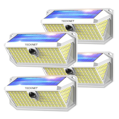 416 LED Solar Powered Outdoor Lights Motion Sensor Security Lights (4 Count)