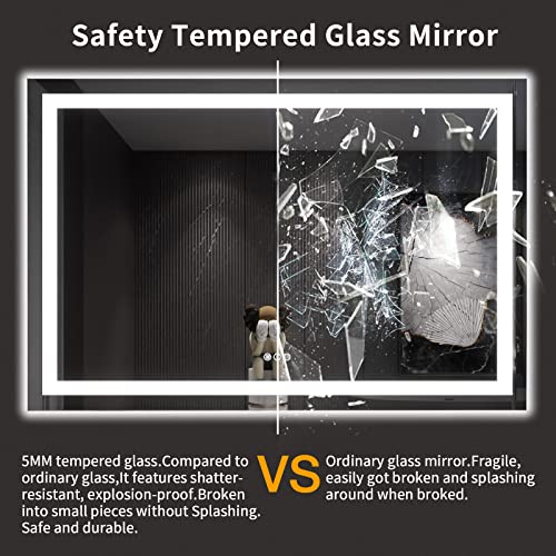 60X40 LED Bathroom Mirror with Lights